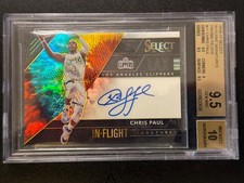2016-17 Select In-Flight Signatures Tie-Dye CHRIS PAUL on card auto 8/25 BGS 9.5