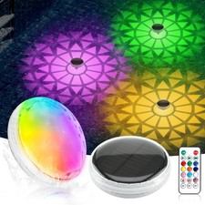 Floating Solar Pool Lights with Remote Control 2 Pack