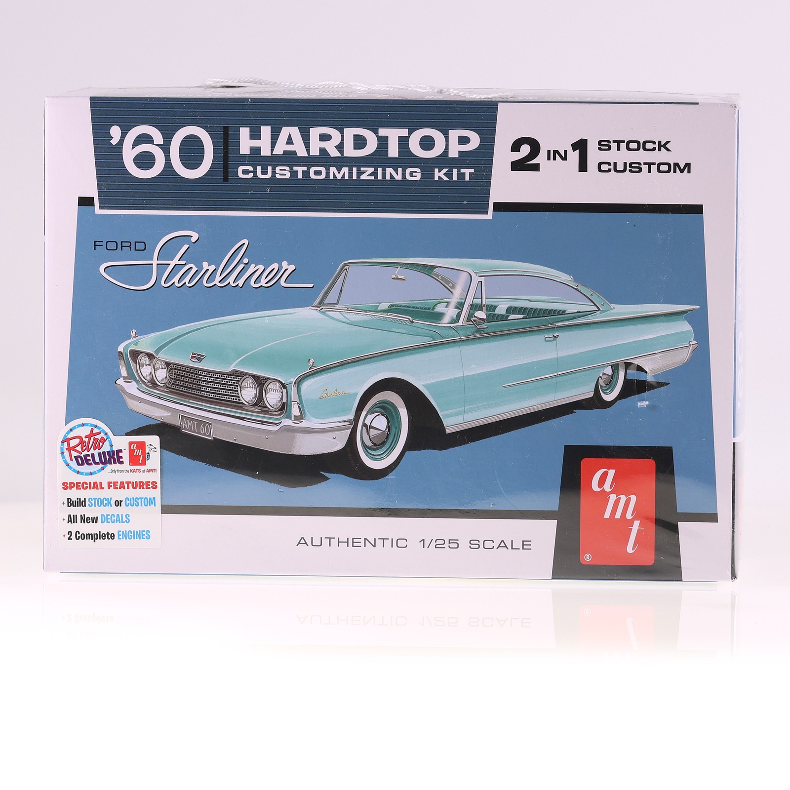 Ford Starliner Hardtop AMT 1/25 maquette voiture custom kit turquoise neuf boîte