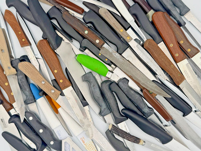 Bulk Lot 65 Assorted Kitchen Knives Chef Paring Utility Mixed Brands Wholesale