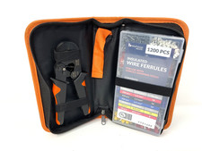 (C) Newhouse Electric Ferrule Crimping Tool Kit w/ Crimper Tool & Wire Connector