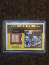2026 Topps Heritage Rod Carew Flashback Relic Red Parallel /77 FBR-RC SSP