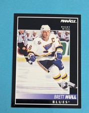 1992-93 Pinnacle #100 Brett Hull St. Louis Blues HOCKEY Card 2E