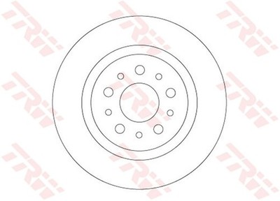 2x TRW Bremsscheibe DF6714 für 500L FIAT TIPO 357HXN1A 357SXN1A 357WXN1A 357 LPG