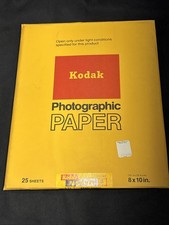 Kodak Panalure Photo Paper F Sealed 25 Sheets 8x10 Exp 9/73