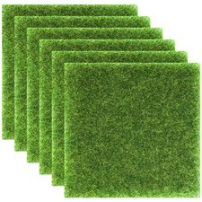  6 Pcs Herbe Artisanale Tapis En Fausse Pelouse De Gazon Artificiel Imitation