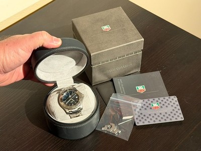 Tag Heuer Link Watch WJ1112-0 Quartz Blue Dial Mens 39mm - includes case & more