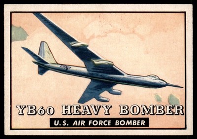 YB-60 Heavy Bomber 1952 Topps Wings United States #123