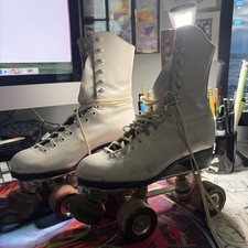 Riedell 0703 skates size 5 girls Snyder's Super Deluxe Fo Mac Figure Wheels VTG