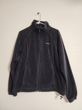 Columbia Benton Springs Full Zip Fleece Jacket With Pockets Women XL - Black