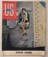 VINTAGE MAGAZINE US CAMERA November 1945 Going Home WW2 US Army US Navy Kodak