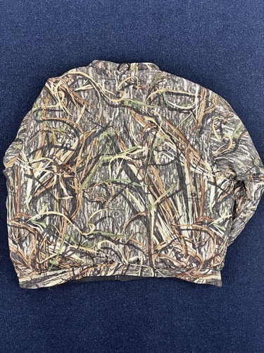 Cabelas Jacket Mens 2XL Camo Reversible Mossy Oak Full Zip Outdoors Hunting Warm - Picture 5 of 8