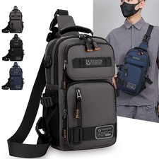 Mens Chest Bag Pack Outdoor Travel Sport Shoulder Cross Body Bags Sling Backpack