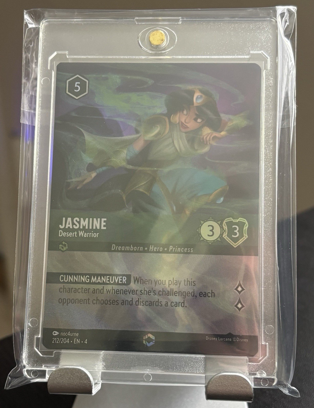 Jasmine - Desert Warrior (Enchanted) 212/204 Ursula's Return Lorcana