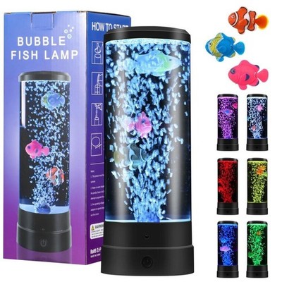 LED Fantasy Fish Lavalampe Aquarium Lampe -16 Farben Stimmungslicht Dekoration