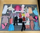 Vintage Barbie Mixed Lot Of 25 Clothing Pieces Different Eras Tops Bottoms Mix