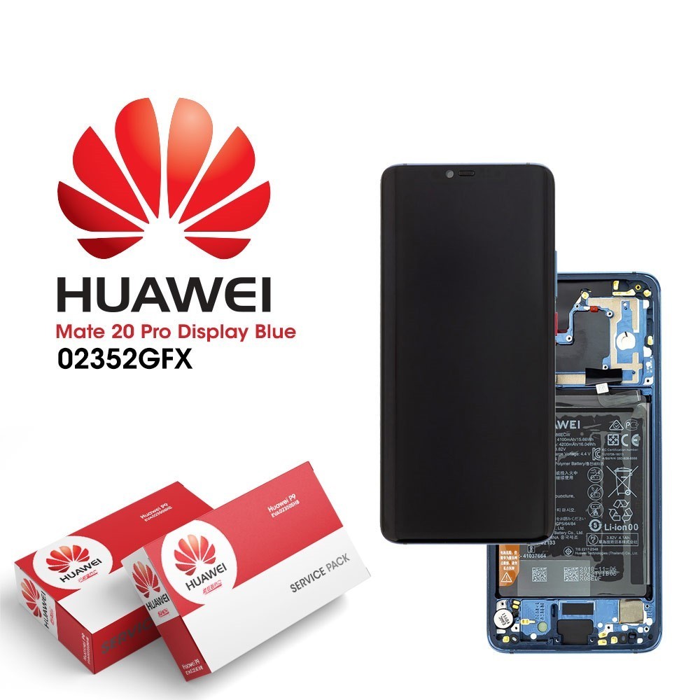 DISPLAY LCD ORIGINALE TOUCH BATTERIA HUAWEI MATE 20 PRO BLU LYA-L09 SERVICE PACK