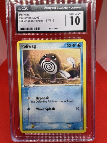 Poliwag graded CGC 10 for sale on eBay