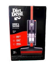 Dirt Devil Sweep & Vacuum Broom Vac - BD45000V - NEW/SEALED - FAST SHIPPING