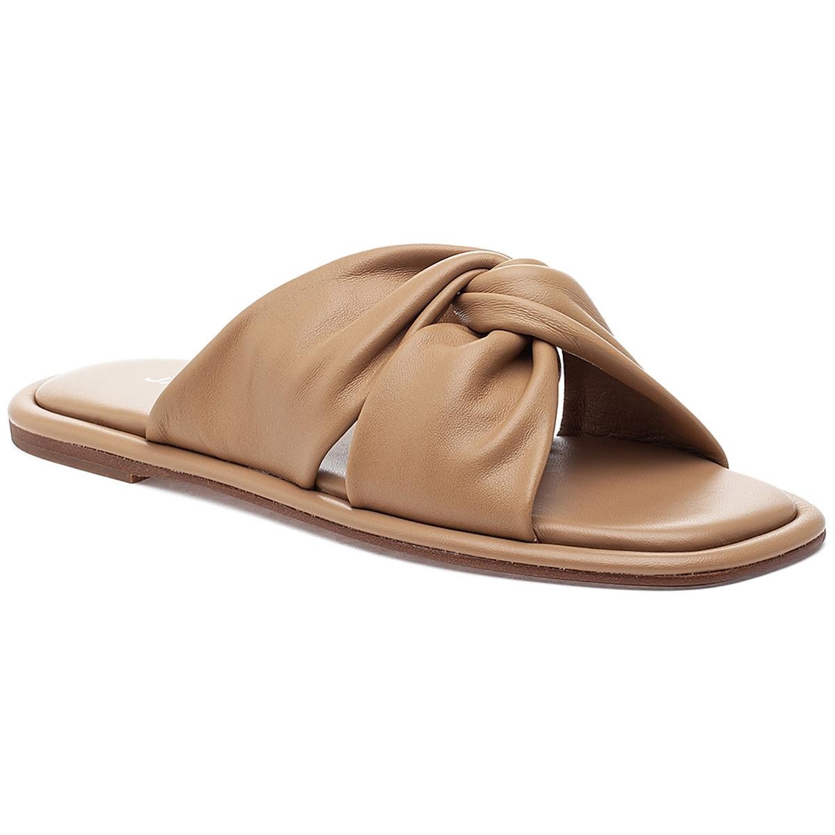 J/Шлепанцы Женские кожаные сандалии-слайдеры Yaya Tan 5 средних размеров (B,M) BHFO 9390