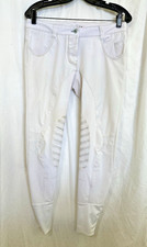 ANIMO White Knee Patch Breeches I 42 US 28R Gripping System Riding Pants