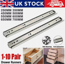 350-700mm Heavy Duty Drawer Runners Draw Slides Ball Bearing Kitchen Rail Slider