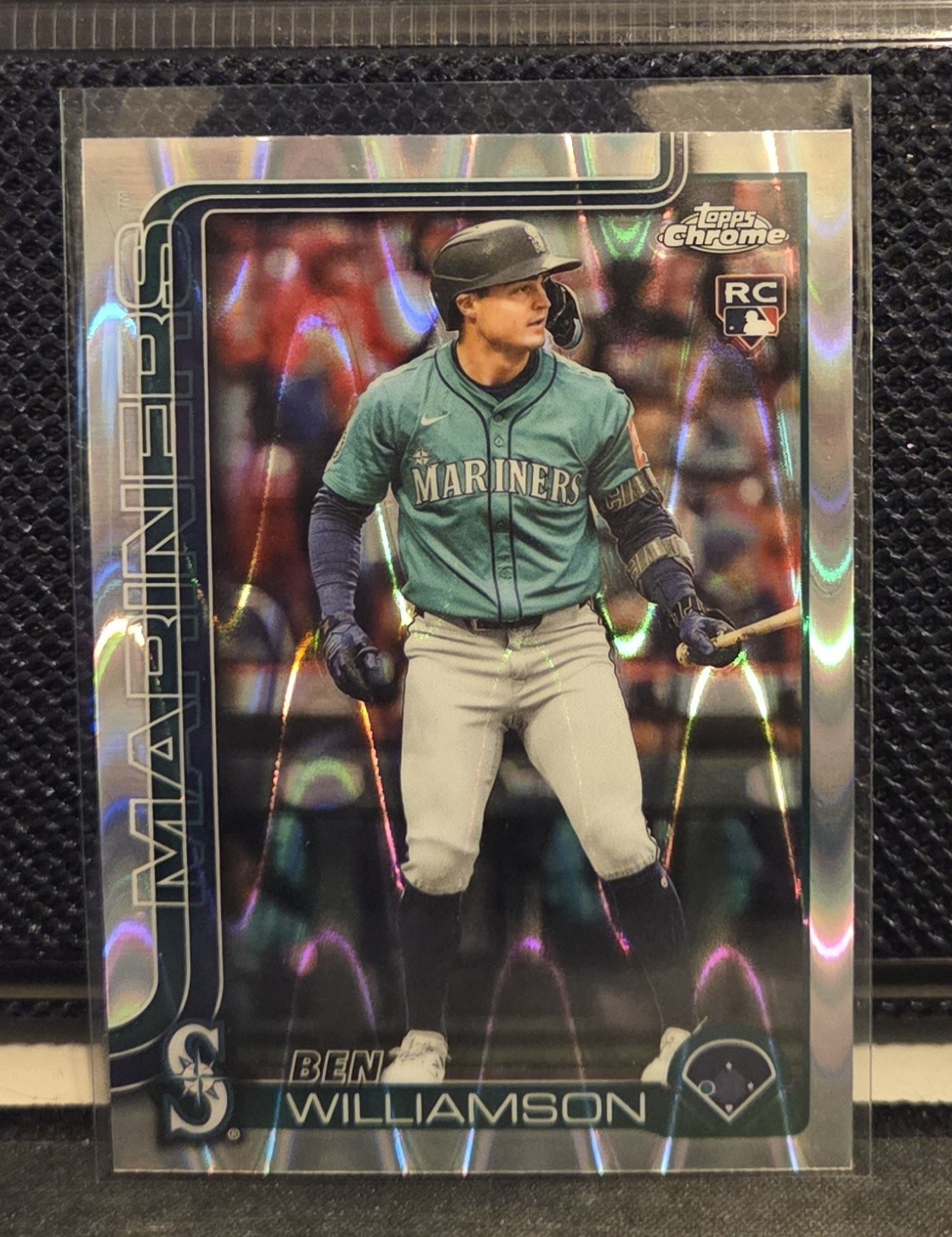 2025 Topps Chrome Update #USC168 Ben Williamson RayWave Refractor RC Mariners