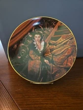 Waiting For Rhett Plate Decor By Paul Jennis Gone With The Wind 1991 8.5in
