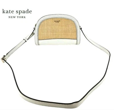 Kate Spade White Straw Crossbody Shoulder Bag Summer Authentic item from Japan - Image 1 of 4
