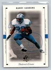 1999 SP Authentic #28 Barry Sanders Detroit Lions
