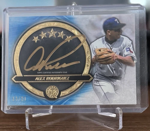 Alex Rodriguez 2021 Topps Five Star Blue Autograph Jersey Number 13/20