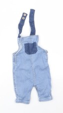 Baby UK Size 0-3 Months TU Blue Dungaree One-Piece