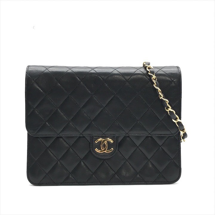 CHANEL Matelass lambskin Coco Mark bag with gold hardware in excellent condition