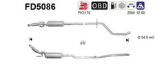 DPF Rußpartikelfilter Dieselpartikelfilter AS FD5086 Cordierit für PEUGEOT 508 1