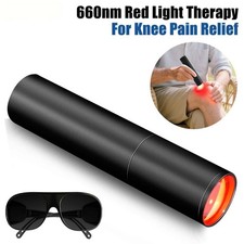 Portable 660nm Red Light Therapy Wand for Arthritis Pain Relief Humans Pets