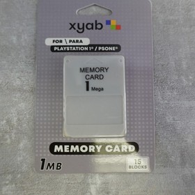 Memory Card For Sony PlayStation PS1 PSone 15 Blocks 1MB Stick Replacement XYAB