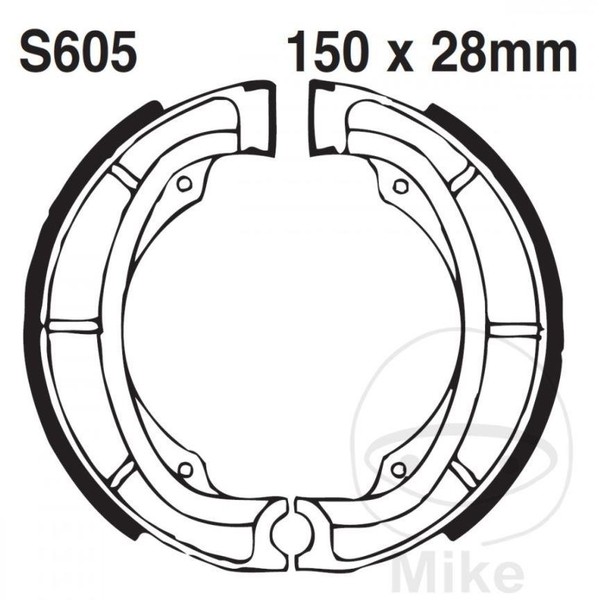 EBC Bremsbacken Mit Federn FüR Kawasaki KL KX KDX Suzuki TS SP DR RM LT-F PE-image