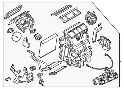 Genuine Nissan HVAC Unit Case Assembly 27210-7LF8A