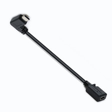 90 Degree USB Type C Male to Mini USB Female Cable, Adapter for Macbook Pro, Lap