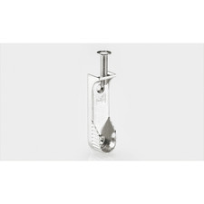 Schrankrohr-Lager,  SL 786,  70668,  für Kleiderstange 30x15 mm,  vernickelt