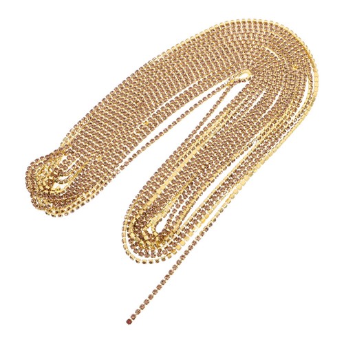  Chaîne en strass : 3 mm, chaîne fermée en strass pour couture, artisanat, - Zdjęcie 2 z 19