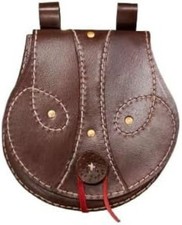 Handcrafted Purely Handmade Medieval Viking Leather Bag   Norse-Style Side Pouch