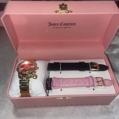 ジューシークチュール　腕時計　ピンク JUICY COUTURE WATCH GIFT SET JUICY COUTURE GOLD PINK WATCH 3 STRAP
