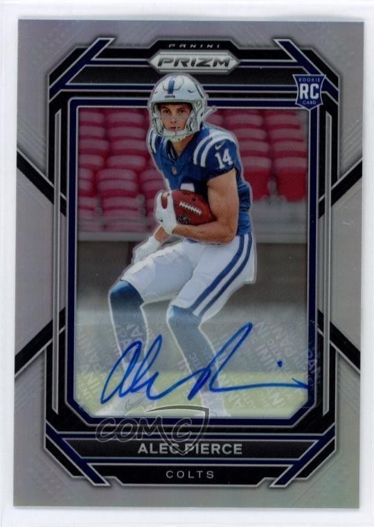 Alec Pierce Panini Prizm #330 Autograph Silver