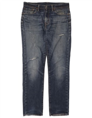 Levi's Mens 511 Distressed Slim Jeans W33 L32 Blue AV14