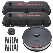 Ford Racing Engine Dress Up Kit Black Red Logo For 65-73 Mustang 289 302 351w Ford Racing Engine Dress Up Kit Black Red Logo For 65-73 Mustang 289 302 351w
