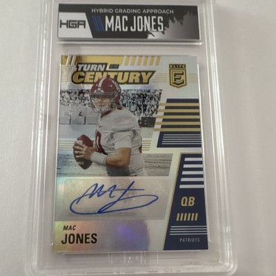 Panini 2021 Donruss Elite Mac Jones Turn of the Century Auto TTC-MJO /99 HGA