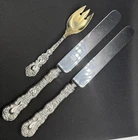 Mix Set 3 1894 Gorham Sterling Imperial Chrysanthemum Forks Knives 4.4oz  124gm
