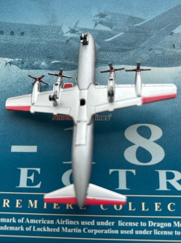 Avión de metal fundido a presión American Airlines Lockheed L-88 Electra modelo sin usar, en caja 1/400 - Imagen 3 de 7