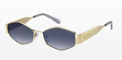 Marc Jacobs 496 Shiny 55 LKS/08 Womens Sunglasses Gold/Blue Fade